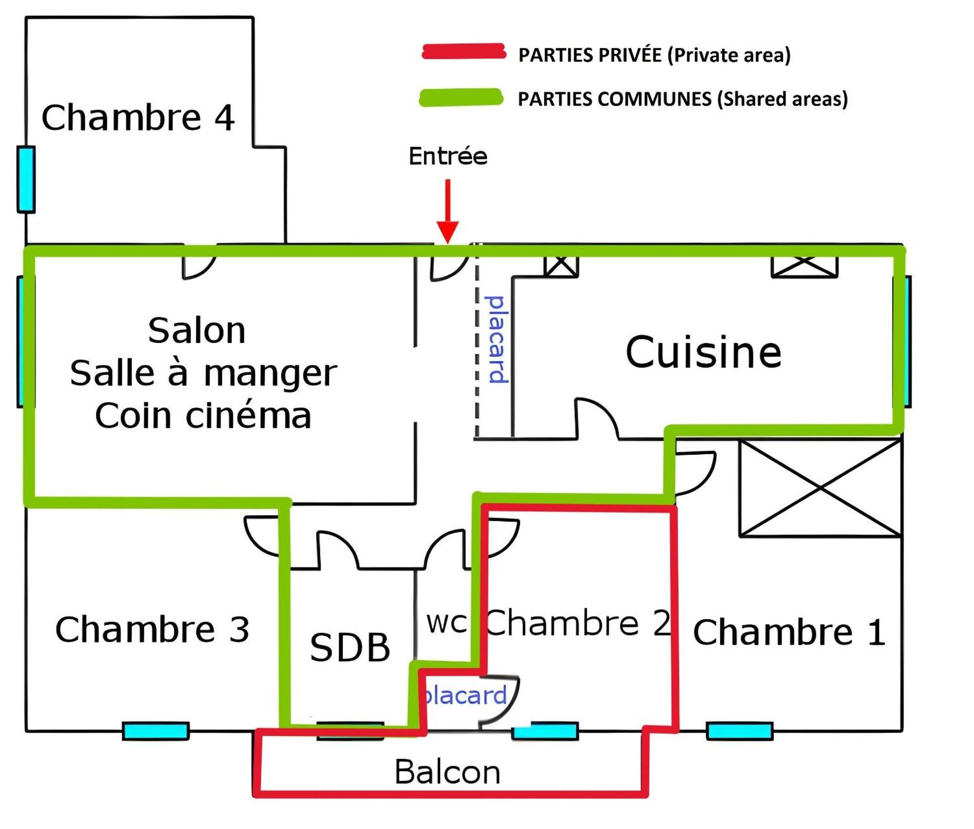 Chambre En Colocation Fille, Proche Mer, Climatisation Toulon Pokoj fotografie